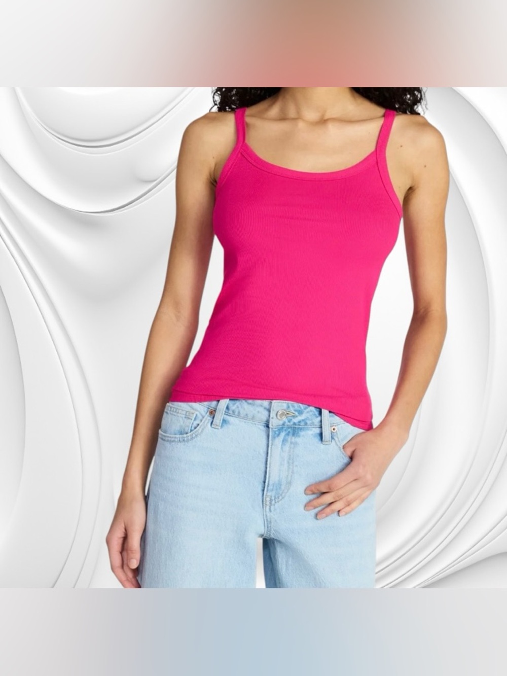 No Boundaries Ribbed Cami